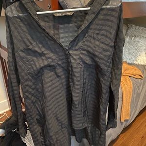 Zara black blouse